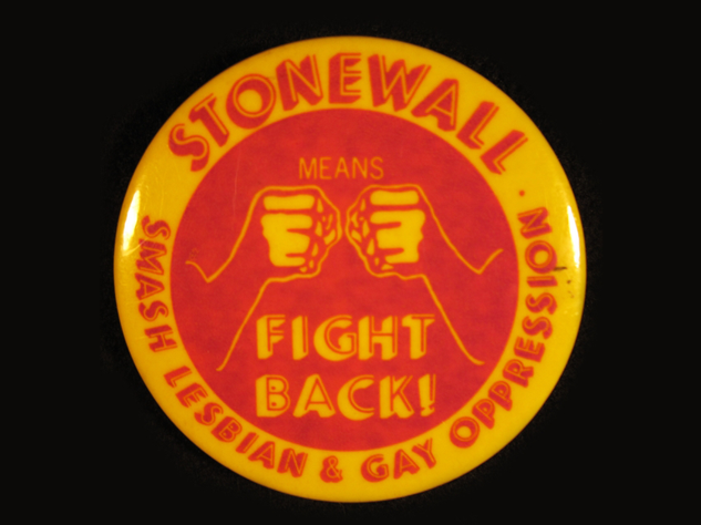 Stonewall GLBT button.
