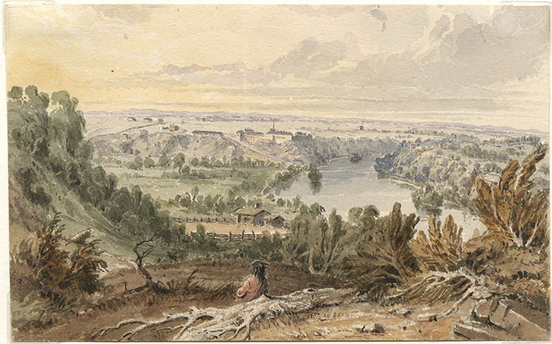 "Fort Snelling from Two Miles Below" by Seth Eastman, 1846-48