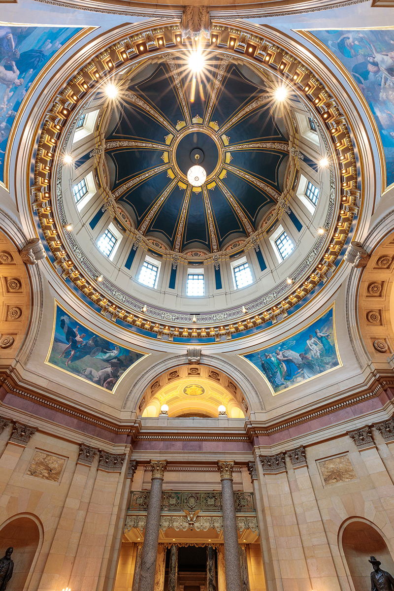 Minnesota State Capitol dome, interior