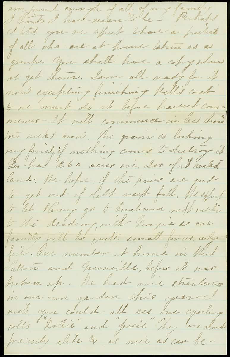 Page from Mary Carpenter's Letters