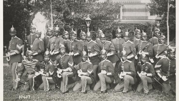African American soldiers.
